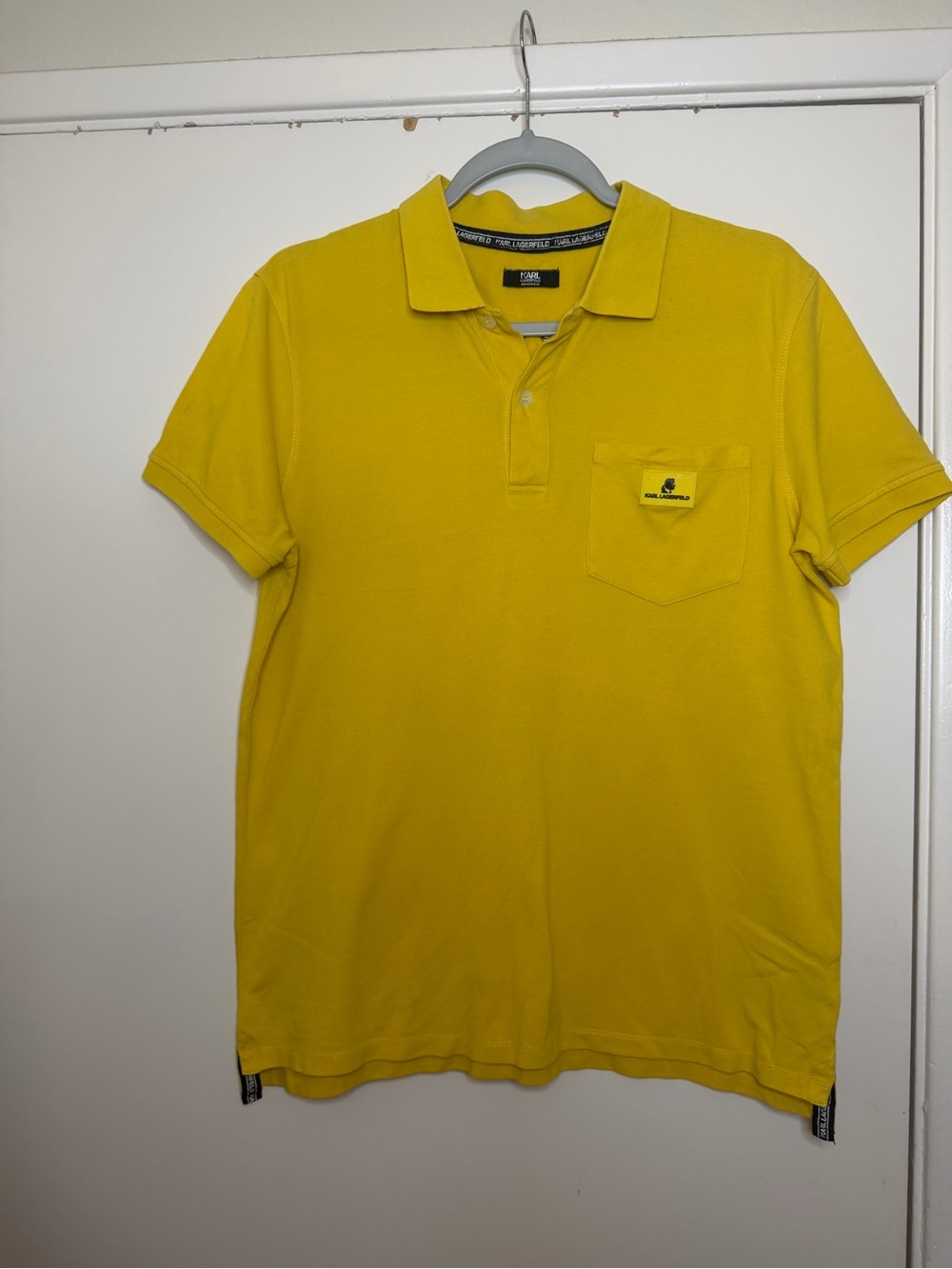 Karl Lagerfeld Men’s Yellow Polo Shirt size M